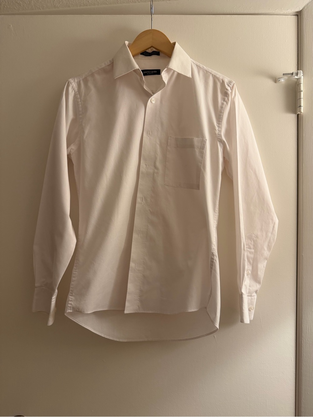 Pierre Cardin Cream-White Long Sleeve Dress Shirt